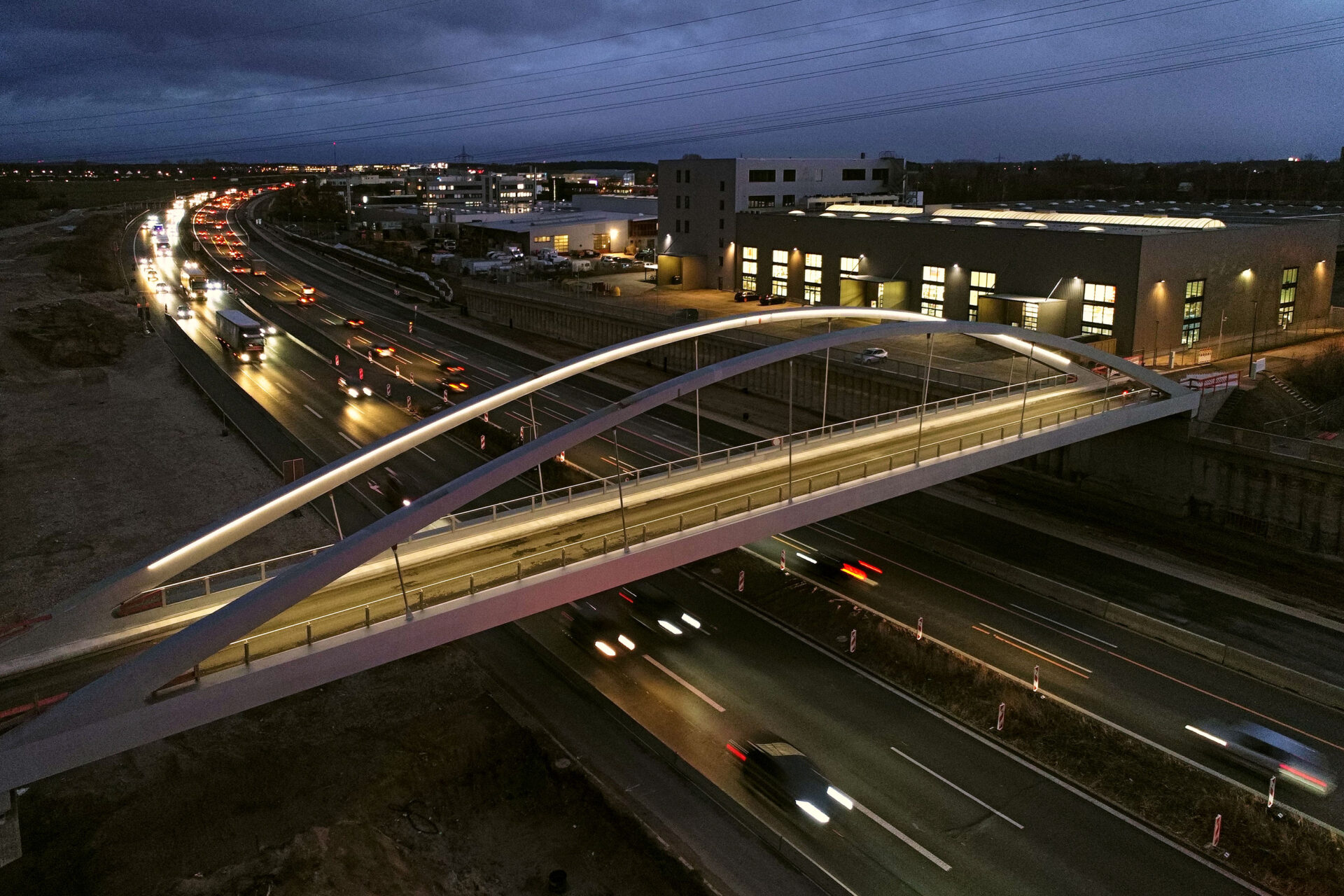 Erlangen Fürth BAB A Frankfurt Nürnberg Feldwegbrücke