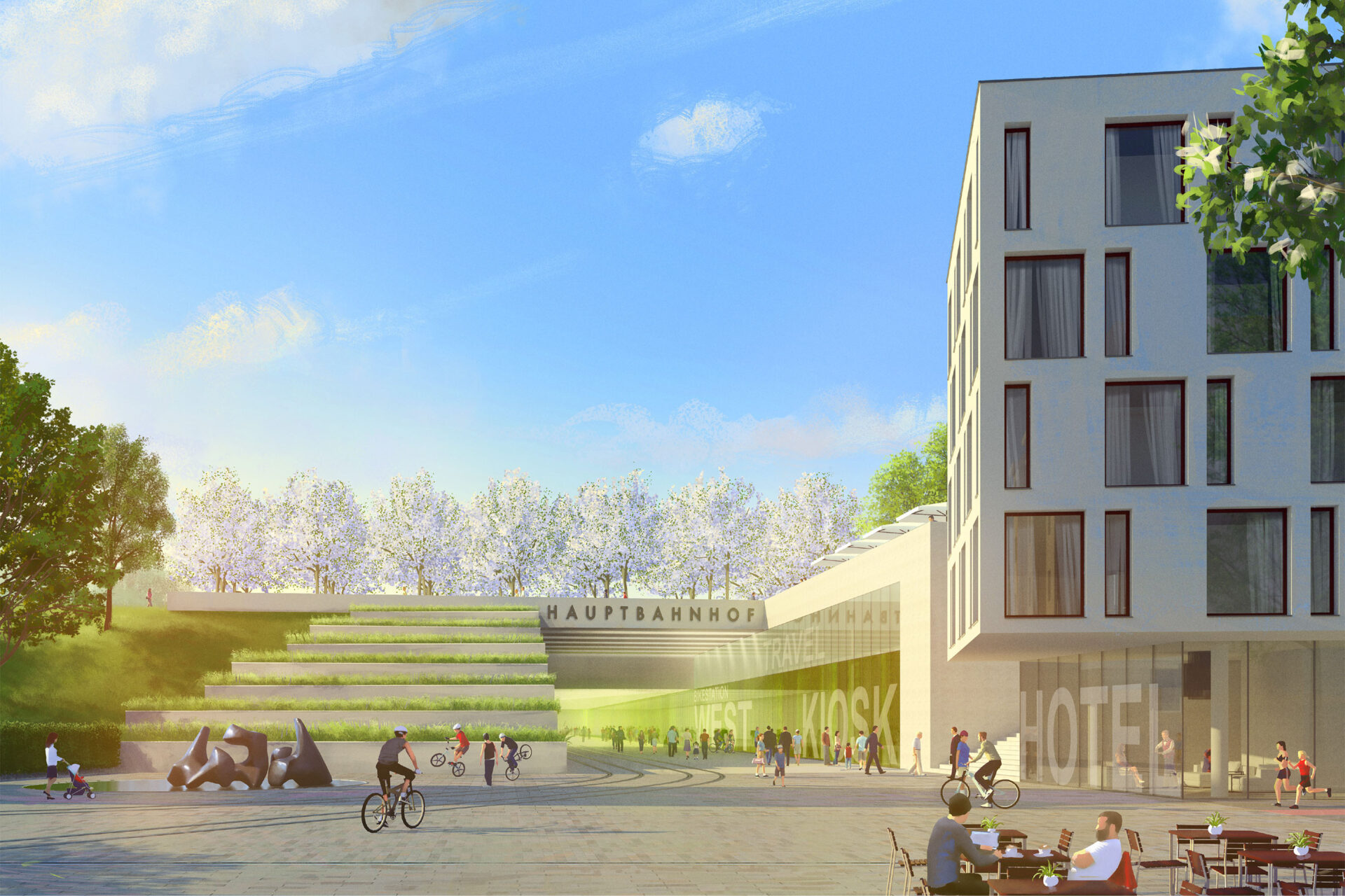 Augsburg HBF Vorplatz